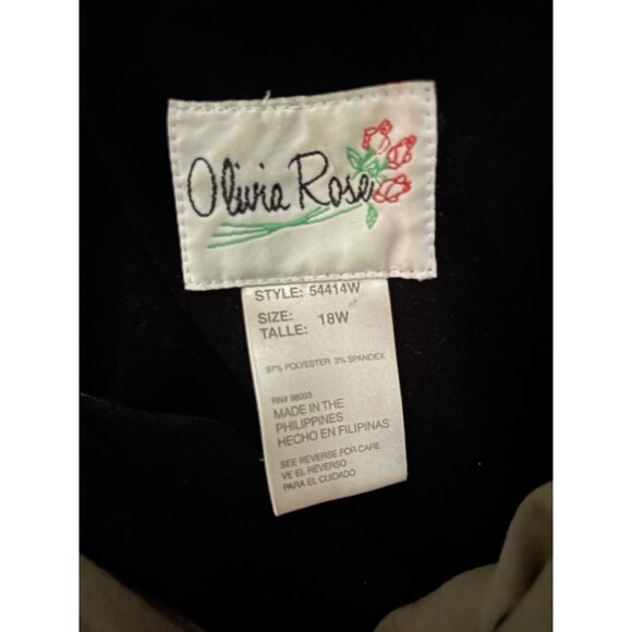 VTG Olivia Rose PLUS Size 18W Full Zip Blazer Jacket Business Casual Preppy - Picture 5 of 5